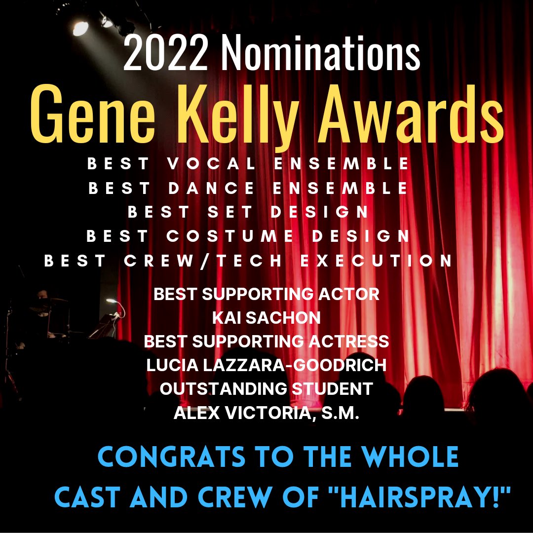 So incredibly proud of EVERYONE involved with this year’s production of Hairspray! Our students and staff are amazing and these nominations are one small way to honor their greatness 💫 🌟💫⭐️ <a href="/PPSnews/">Pgh Public Schools</a> <a href="/FriendsofCAPA/">Friends of CAPA</a> <a href="/GeneKellyAwards/">Pittsburgh CLO</a>