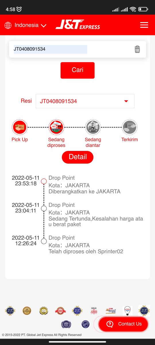 siakesh's tweet photo. @jntexpressid dari tanggal 11 gak ada perubahan nih paketnya sudah dimana yaa??? https://t.co/Dyqy2Tffd0