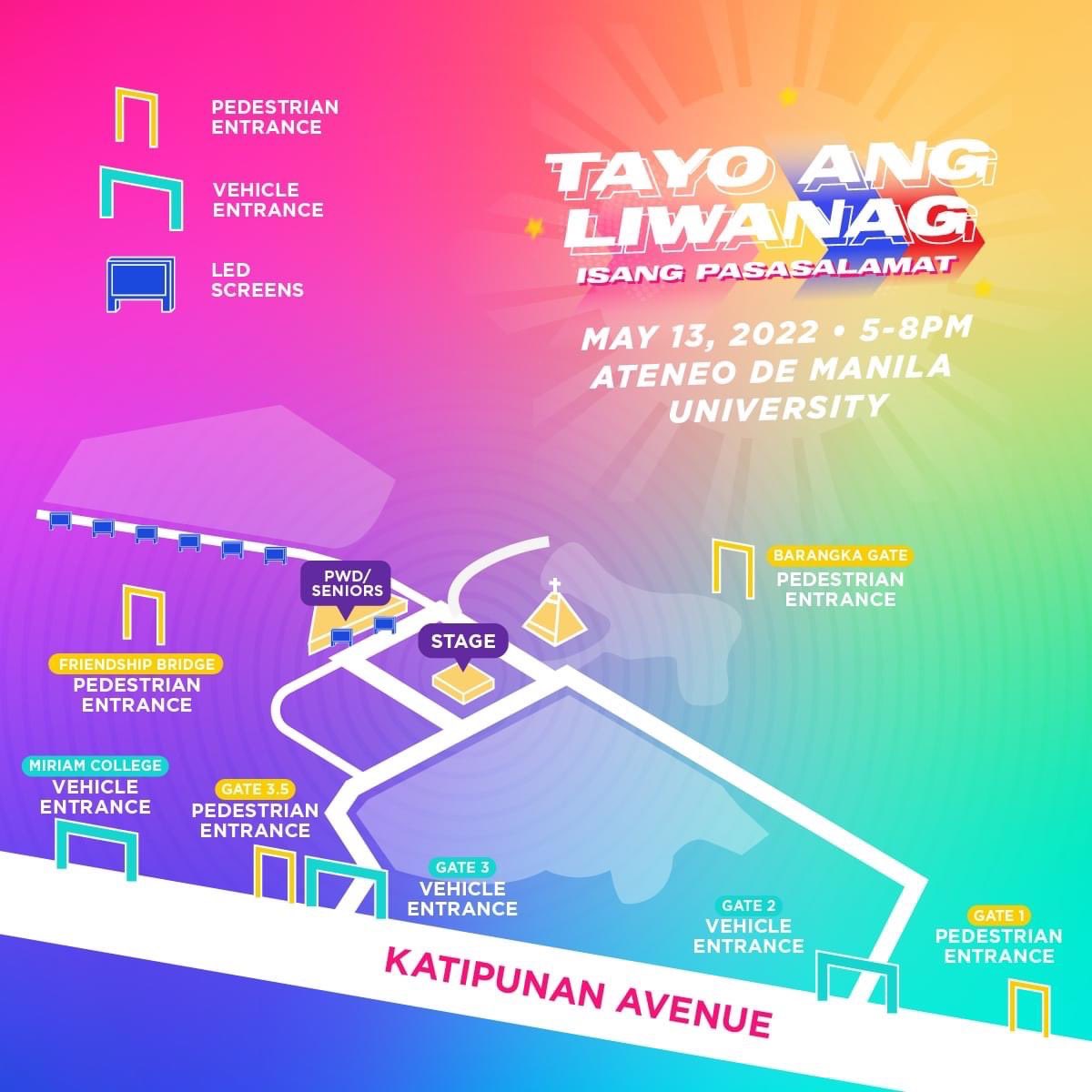 ateneodemanilau's tweet photo. Mga paalala para sa Tayo Ang Liwanag: Isang Pasasalamat sa Pamantasang Ateneo de Manila sa Katipunan, mamayang hapon. https://t.co/xkAEOgS0TD