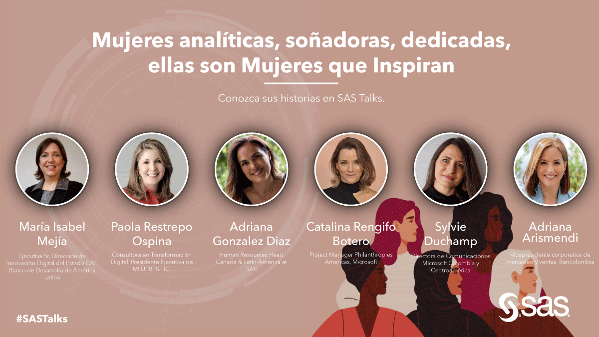 Sas_Colombia's tweet photo. Aprovechamos este jueves de #TBT para recordar estas increíbles conversaciones que tuvimos con este grupo de mujeres que inspiran. Siempre es una buena oportunidad para recordar sus enseñanzas y aprender de sus vivencias. #SASTalks #SASMujeresQueInspiran https://t.co/MJdz5Gid69 https://t.co/jbWtWWjckN