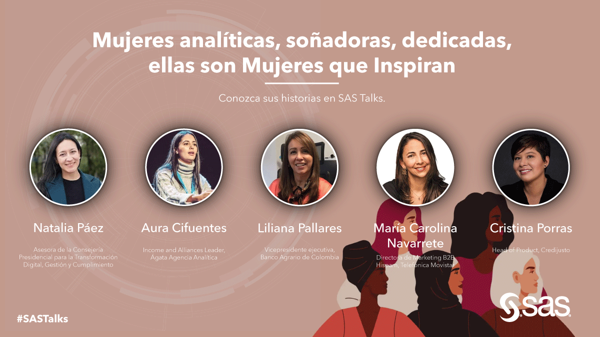 Sas_Colombia's tweet photo. Aprovechamos este jueves de #TBT para recordar estas increíbles conversaciones que tuvimos con este grupo de mujeres que inspiran. Siempre es una buena oportunidad para recordar sus enseñanzas y aprender de sus vivencias. #SASTalks #SASMujeresQueInspiran https://t.co/MJdz5Gid69 https://t.co/jbWtWWjckN