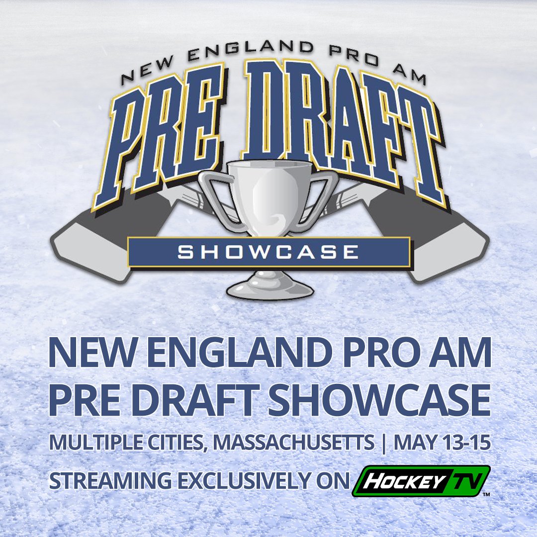 MyHockeyTV's tweet photo. The New England Pro AM Pre-Draft Showcase is taking place from May 13-15 in multiple cities across Massachusetts, and will be streaming live and on-demand, exclusively on HockeyTV.
https://t.co/jaPvZnL0Nj
#NewEngland #NEPROAM #PreDraftShowcase #Hockey #HockeyTV https://t.co/DLTbyIBO9R
