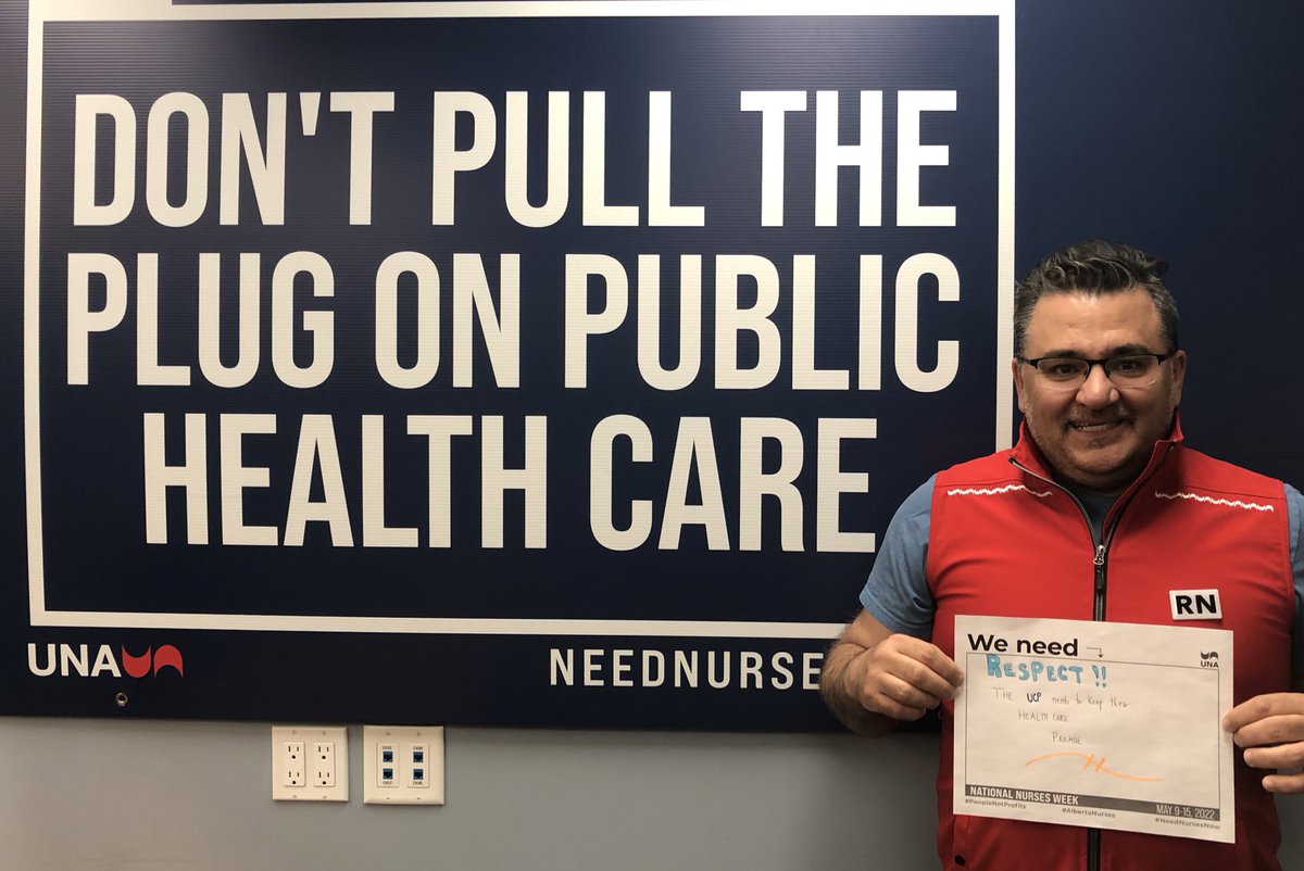 KchampagneRN's tweet photo. Thank you to all Nurses this Nursing week @UNALocal115 #PeopleNotProfits #AlbertaNurses #NeedNursesNow https://t.co/M6jBawlEkQ