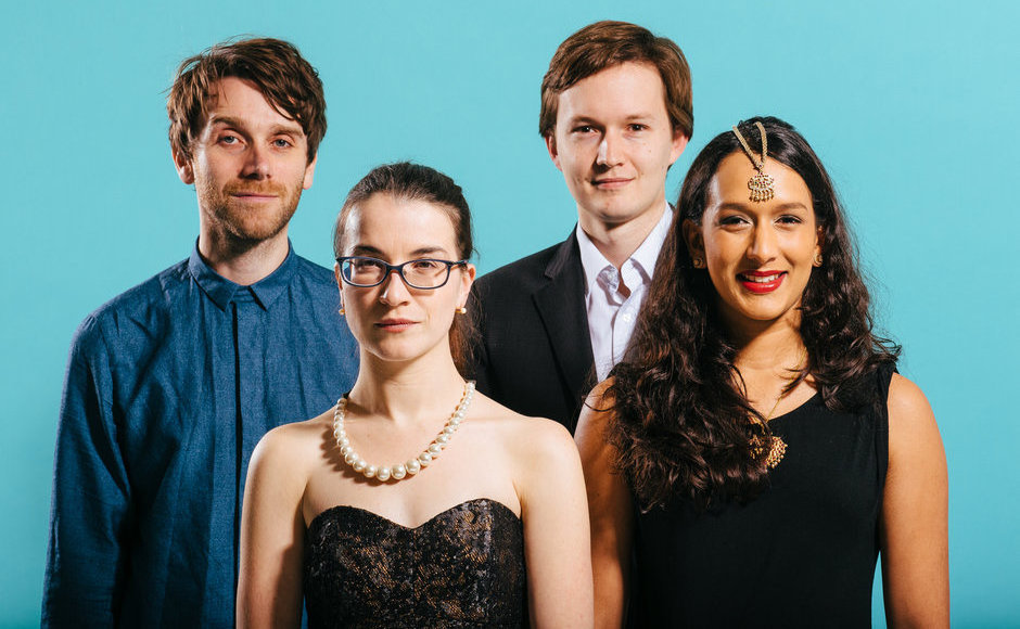 BarberConcerts's tweet photo. @theligetiquartet will be joining us tomorrow, 1pm, the Elgar Concert Hall for some free lunchtime tunes. The very last Barber lunchtime concert of the season and not to be missed! #BarberConcerts #CrossCurrents #newmusic #quartet #livemusic #freeconcert https://t.co/I29uBENPqz
