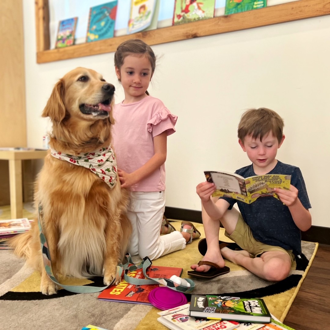 HandinPawAL's tweet photo. THANK YOU to Rachel Miller and her children for hosting a book drive for our Sit, Stay Read library!π Rachel's workplace, Diligent, had their Global Day of Service today so they stopped by and donated all the books they had gathered! β€οΈ #handinpaw #bookdrive #sitstayread https://t.co/kCCtOgnvEX