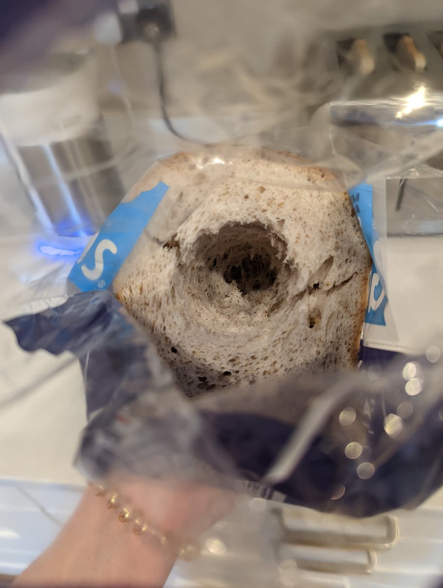 HeatherDalgarno's tweet photo. Hey @geniusfoods - either I missed your product launch for bagel bread or your quality control processes could still use improvement. Very disappointing https://t.co/mJXP10MWhW