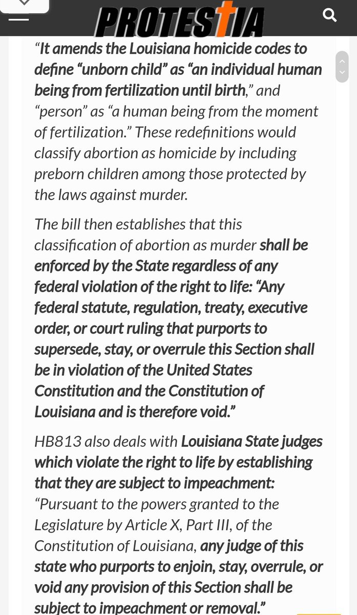 the #ERLC is on the list of 70 "pro-life" groups opposed to the Louisiana bill to abolish abortion. This is why: