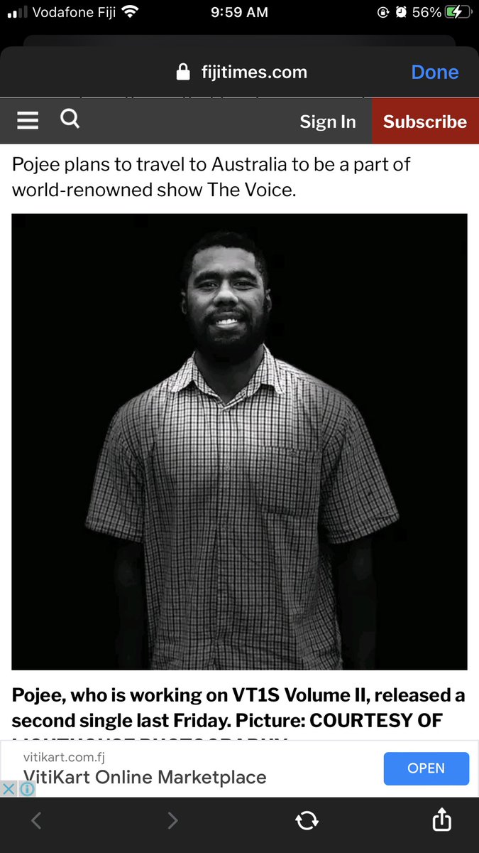JojiKevetibau's tweet photo. Vnaka @fijitimes ❤️🤝 Toso tikoga 🎶🙏🏽 https://t.co/94DyYGBF4B