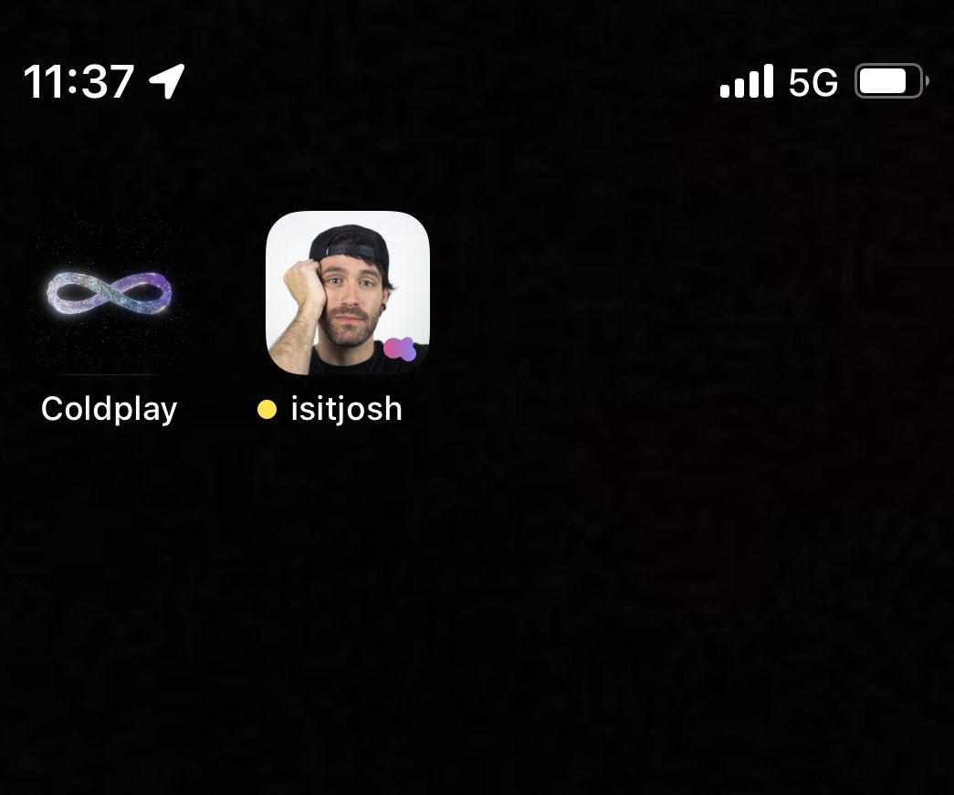 youappvip's tweet photo. What do @isit_josh &amp; @coldplay have in common? No, they’re not both British, and they don’t both sing emo music 🎶 but they do both have their own #apps for their fans on the #AppStore https://t.co/FuZPoFdT2d