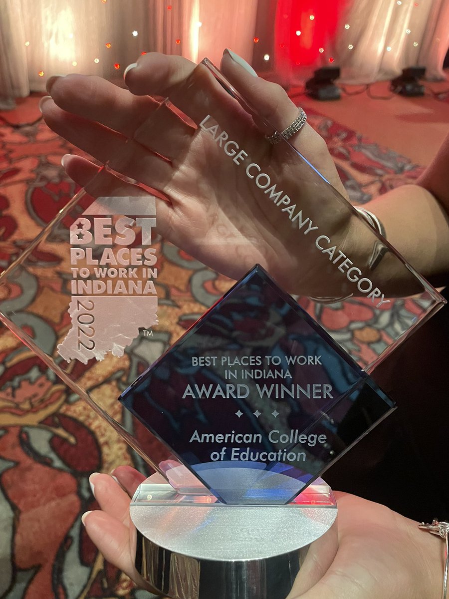 slandry's tweet photo. Whoop!!! Our 6th time earning a Best Places to Work Indiana Award! ACE ROCKS! #bptwin @ACEedu https://t.co/wFPKz2G4PG