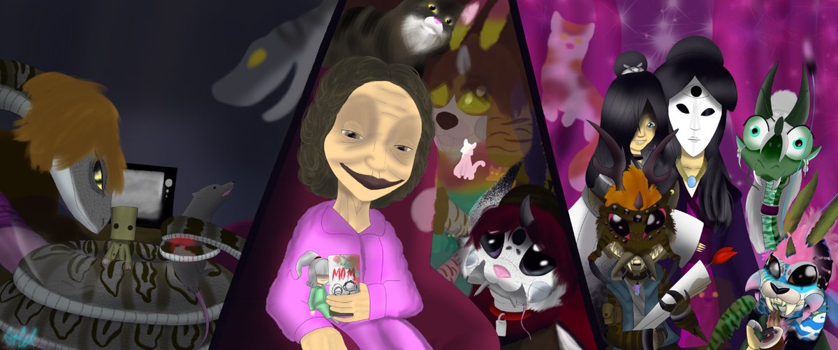 Arielthecricket's tweet photo. Mother’s Day is already pass because I didn’t finish it up but anyway it’s done now it’s an Little nightmares Au and some ocs with canon characters
#littlenightmares #littlenightmaresll #ArtistOnTwitter #artwork #arielclark #arielskylanddefender #MothersDay2022 https://t.co/2uBGTyZ76C