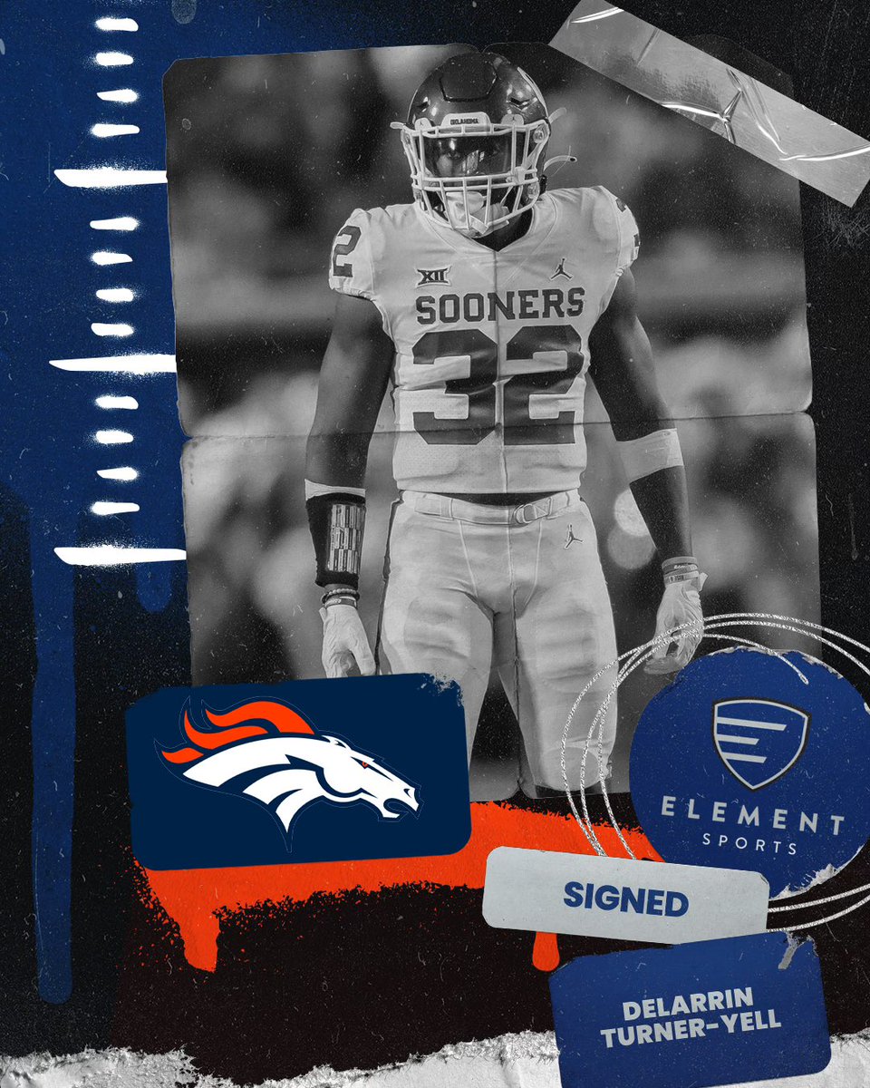 element_sports's tweet photo. Congrats to our guy @dtturner11 on officially signing his contract with the @Broncos ✍️🔥 #ElementFamily https://t.co/MMm6zVksc9
