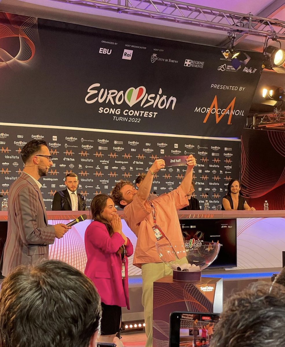 Will sing in SECOND HALF! 🥳 #NADIR #ESC #Eurovision #Eurovision2022 #Turin2022 #GoldenBoy #teamNADIR #voteNADIR #vote4NADIR
 #voteAZERBAIJAN 
📸 <a href="/wiwibloggs/">wiwibloggs</a>
