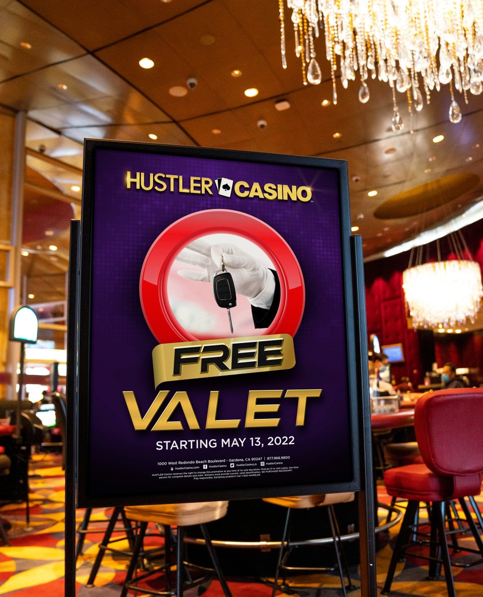 HUSTLERCASINOLA's tweet photo. You asked, we listened! ๐ FREE VALET is BACK starting this Friday, May 13th! Your convenience is our top priority. ๐ #HUSTLERCasino #FreeValet https://t.co/9HR3gkwP7T