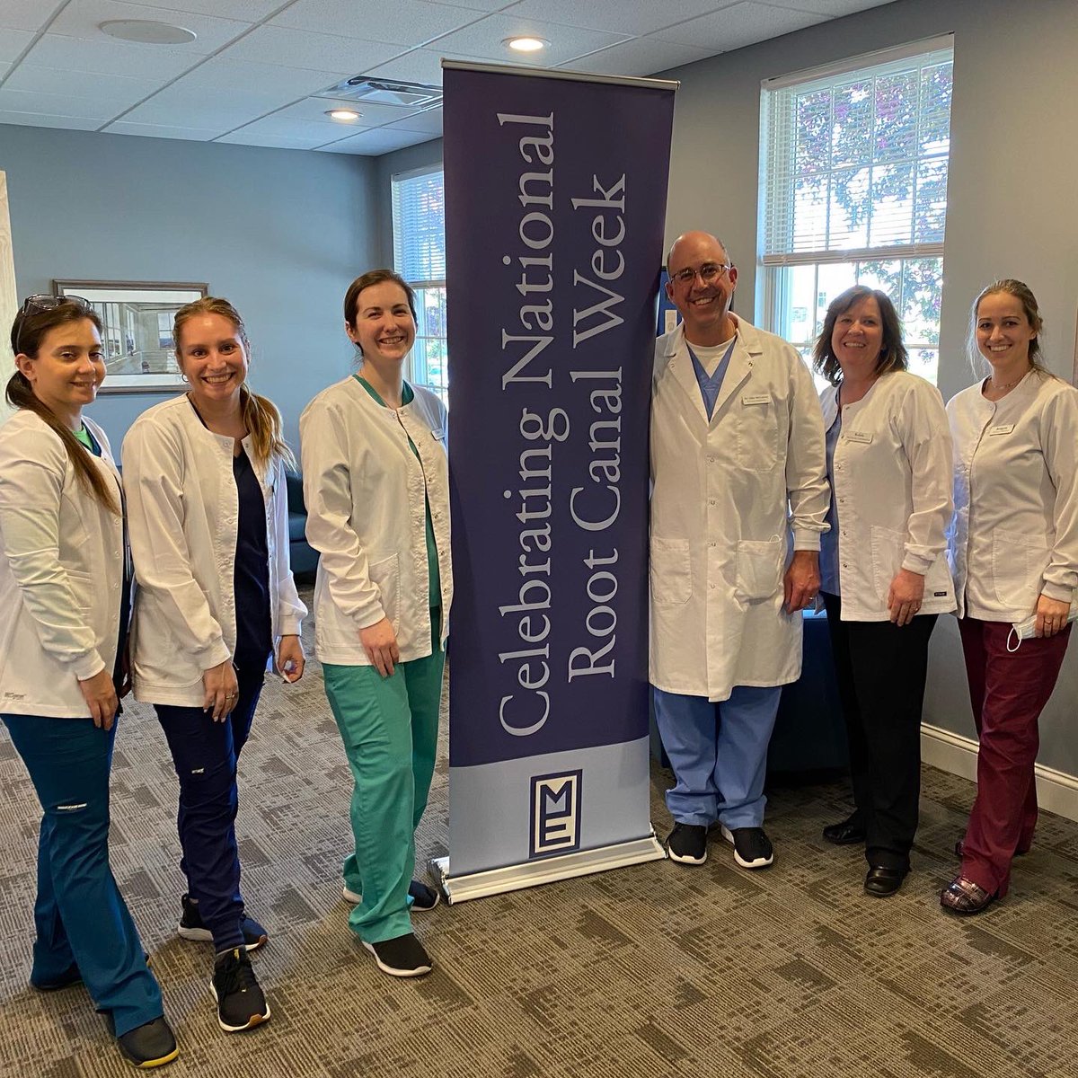 QuinnPageDesign's tweet photo. Happy to help our client McGarvey Endodontics in Oneida, NY, celebrate National Root Canal Awareness Day. We were asked to design special shirts to commemorate the day with Dr. McGarvey’s favorite saying, “It’s a great day for a root canal”. https://t.co/dVV5tZBtrM