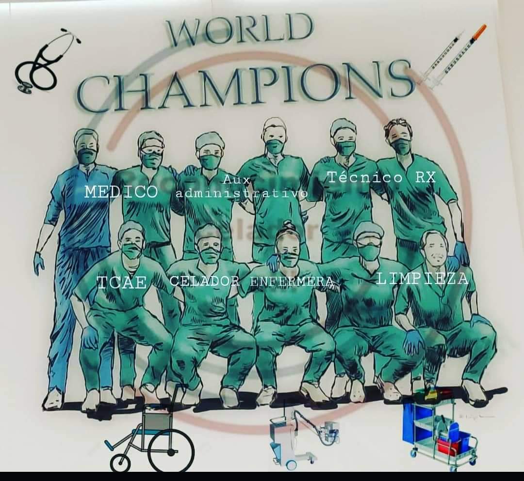 meryegea's tweet photo. El mejor equipazooooo del mundo!!!! #SanidadPublica #PrimariaDigna 💙💙💙 https://t.co/5tF4LEtuj1