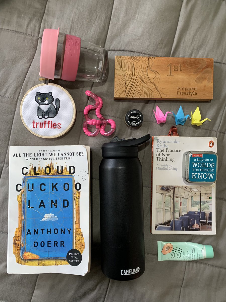 emilgracee's tweet photo. Out of boredom, here’s a visual hint for #MidWinterSecretSanta 

These are the things that have either brought me joy, or received significant use recently! https://t.co/Tujurfi0Vc