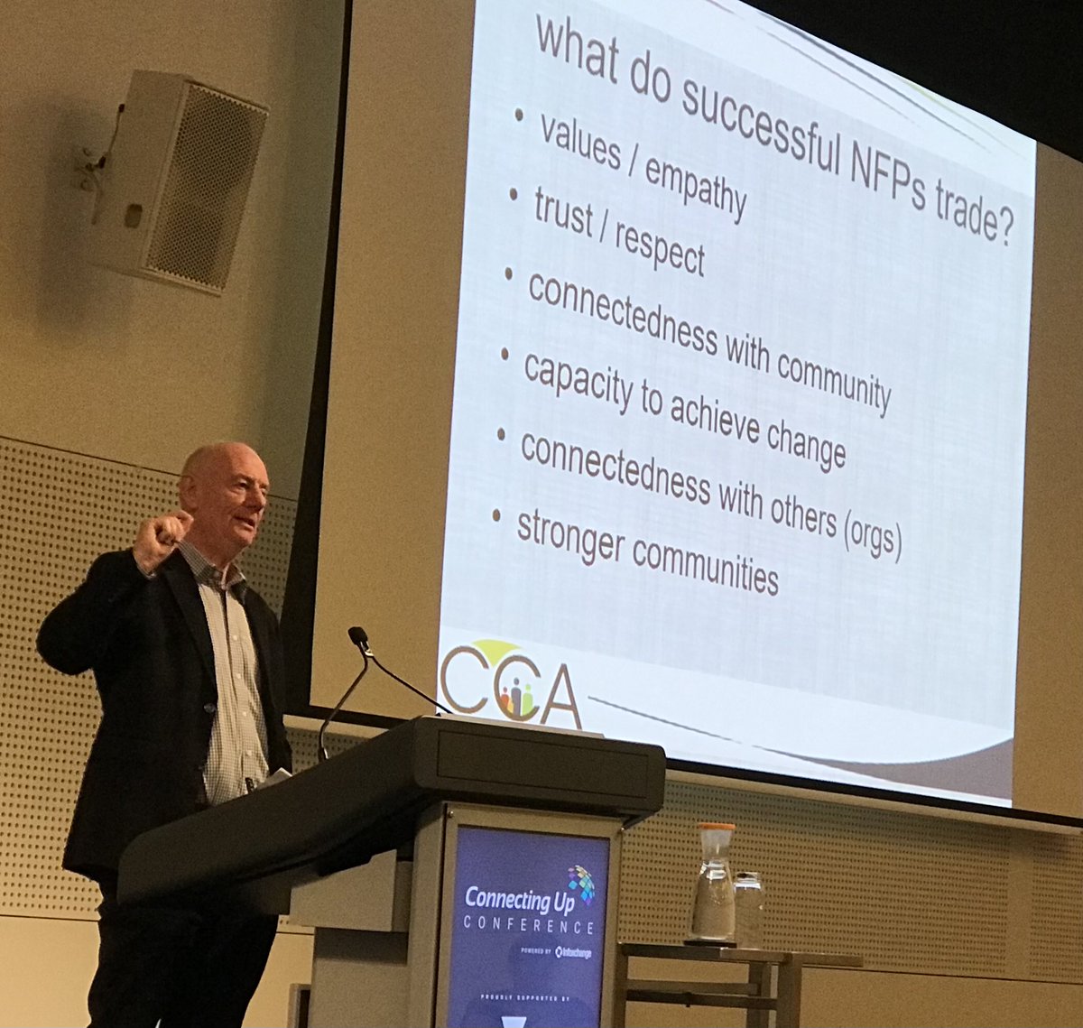 ComCouncil's tweet photo. Time to move beyond being 'competitive collaborators' - and to think clearly about being a collaborative sector in the way we trust, share and connect. @TimCostello Chair @ComCouncil #CUConference https://t.co/t8n8VvBOIy