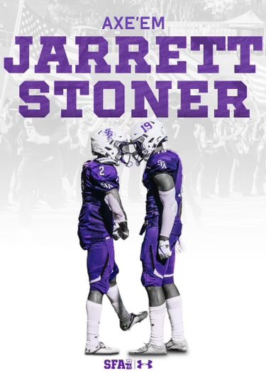 Jarrett Stoner (@jarrett_stoner) on Twitter photo After a great conversation with <a href="/CoachCarthel/">Colby Carthel</a> and <a href="/Coach_RogersSFA/">Cameron Rogers</a> I am grateful for the offer to continue my academic and athletic career <a href="/SFA_Football/">Lumberjack Football</a>
#AxeEm #RaiseTheAxe After a great conversation with <a href="/CoachCarthel/">Colby Carthel</a> and <a href="/Coach_RogersSFA/">Cameron Rogers</a> I am grateful for the offer to continue my academic and athletic career <a href="/SFA_Football/">Lumberjack Football</a>
#AxeEm #RaiseTheAxe