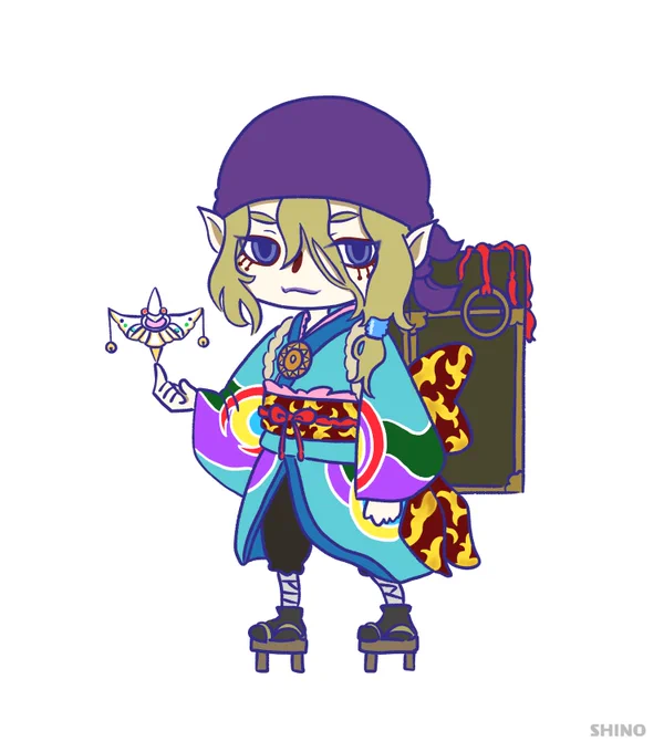 19時が待ち遠しいね!#薬売りの男 #モノノ怪  #イラスト 