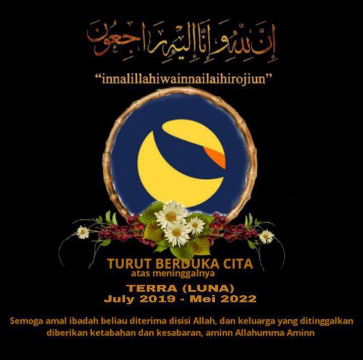 r_apriansyah's tweet photo. Ikut dalam bagian sejarah dunia crypto pada hari ini #rip #luna #terra #ust #terraluna https://t.co/lH6U88sEgf