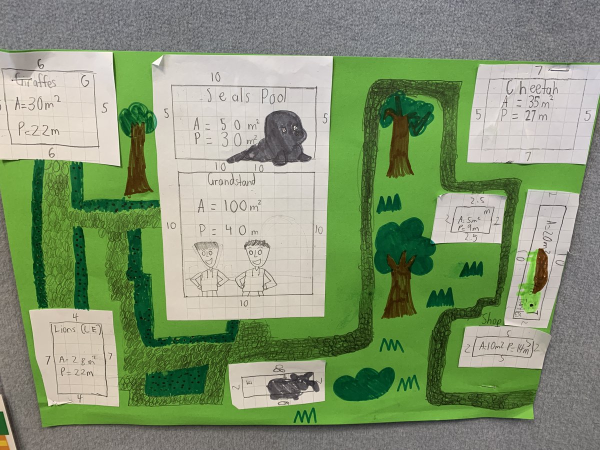 IsabellaGane's tweet photo. Year 6 loved putting their area and perimeter knowledge into practice by creating their own zoo! #acuedu_p https://t.co/se1yLV6Rof