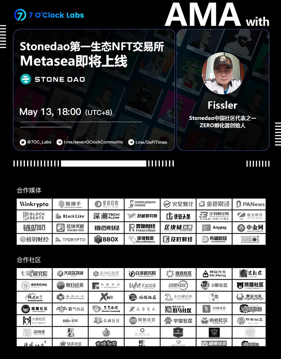 StoneDAO_Uni's tweet photo. 🥇First prize: 10000U 3 people
🥈Second prize: HonorNFT 3
🥉Third prize: 5000STONE 10
🏅Fourth Prize: Moaistone 20
🎖️Fifth Prize: Random Airdrop of Stone to all players who leave an address in the AMA https://t.co/vyo5IUhgMB