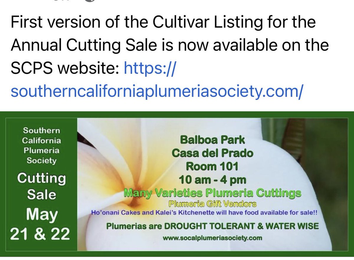 Twitter \ Southern California Plumeria Society (@Socaliplumeria)