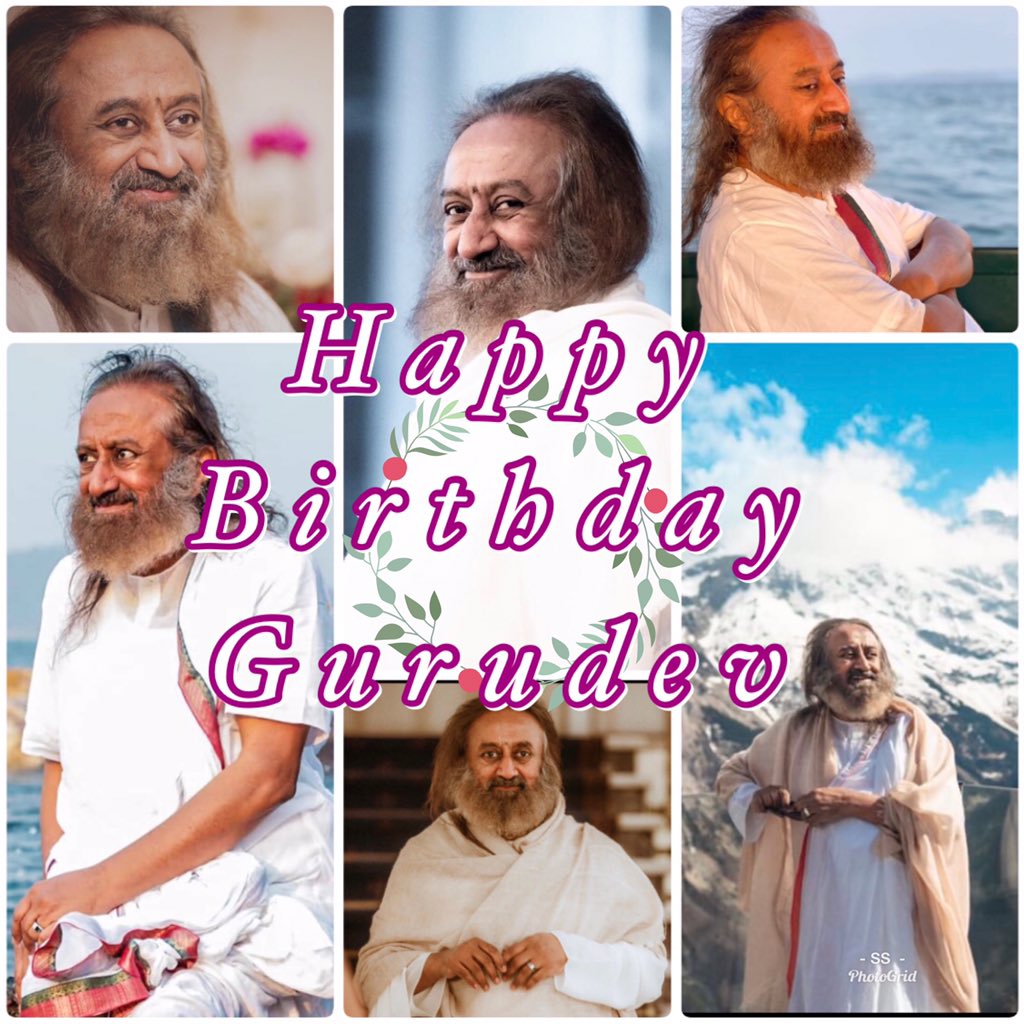   Happy birthday Poojya Gurudev  