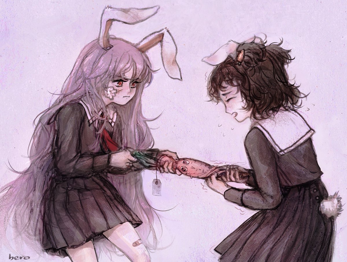 svveetberry's tweet photo. #東方Project okay you can each have one squishy-
"I DON'T CARROT ALL!! Gimme that, Tewi-!" https://t.co/KQ5YfjVTqH