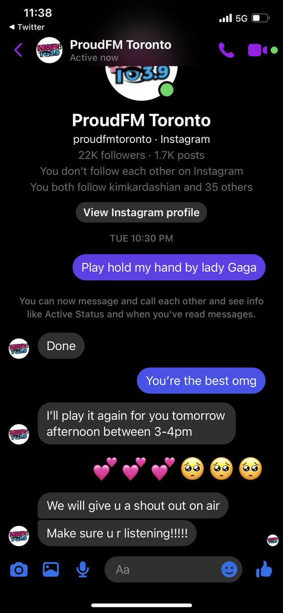 I drunk messaged a radio station the other night and well… LOVE YOU @PROUDFM