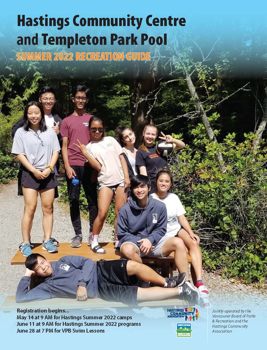 Our summer program guide is out! Browse it now, and register June 11: ow.ly/YP4T50J6Wv9

Note that children's summer camps are in the spring brochure and registration is this Saturday, May 14.
