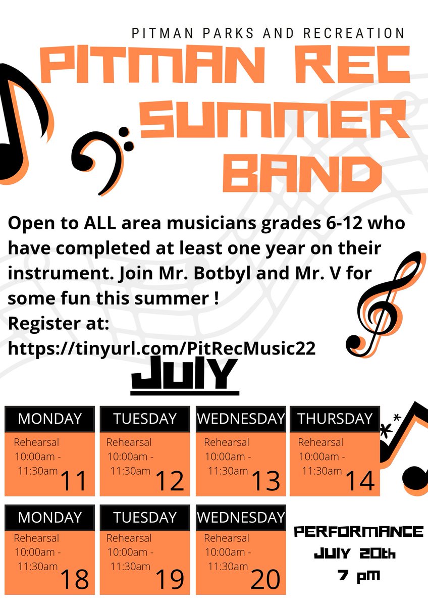 Hope you can join us this summer!