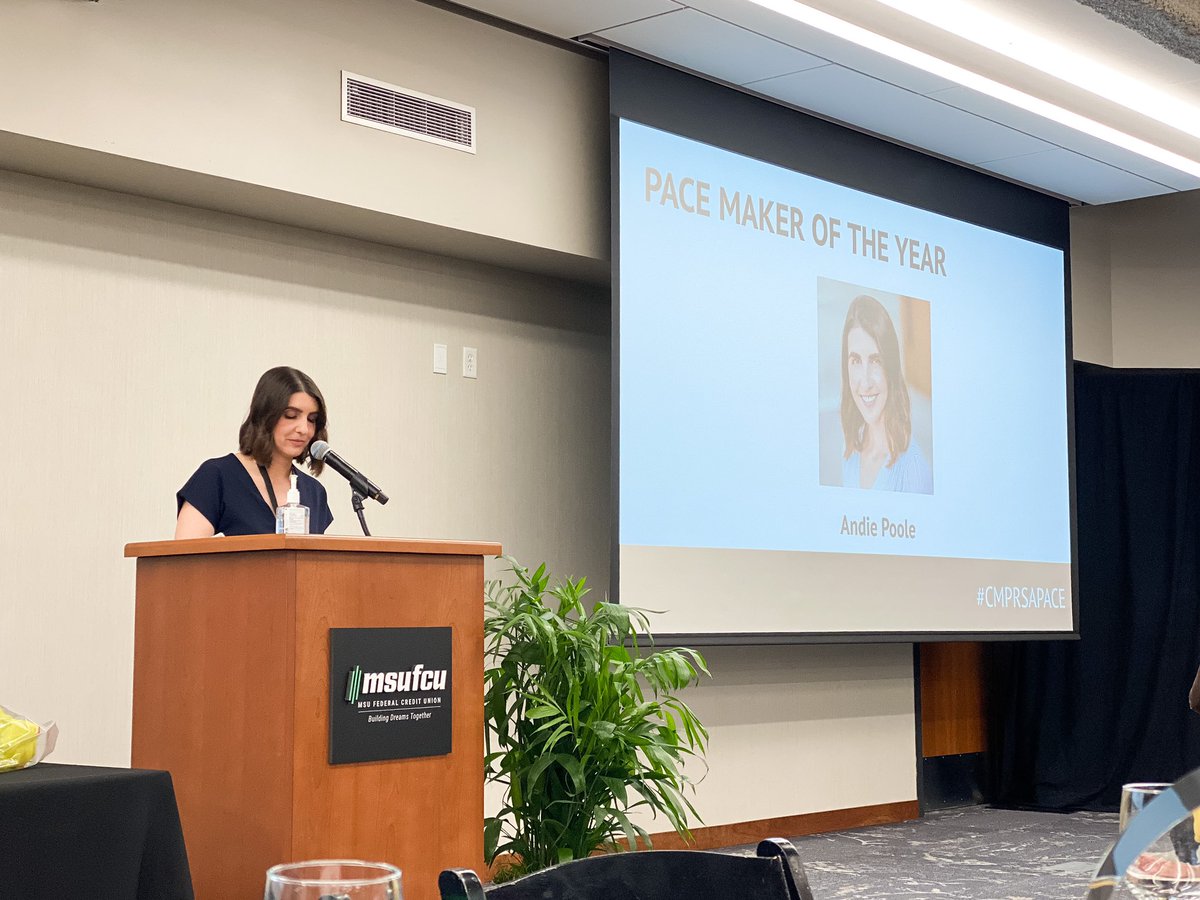 Bellwether_PR's tweet photo. A huge congratulations to @andiepoole, this years @CMPRSA PACE Maker of the Year! 🥂 We’re SO proud of you! #CMPRSAPACE https://t.co/3qNrKHz0wF