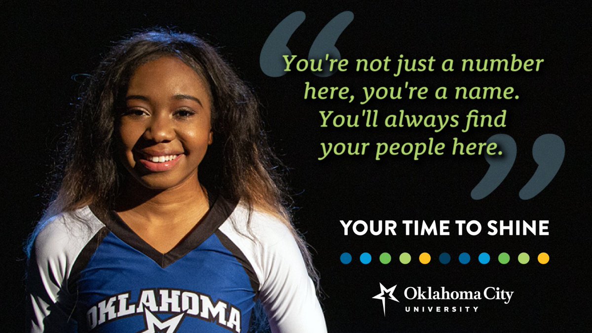 At Oklahoma City University, you can find yourself and your people. Now is your time! Submit your application and start your journey today: okcu.link/3w9WOqy #ocustars