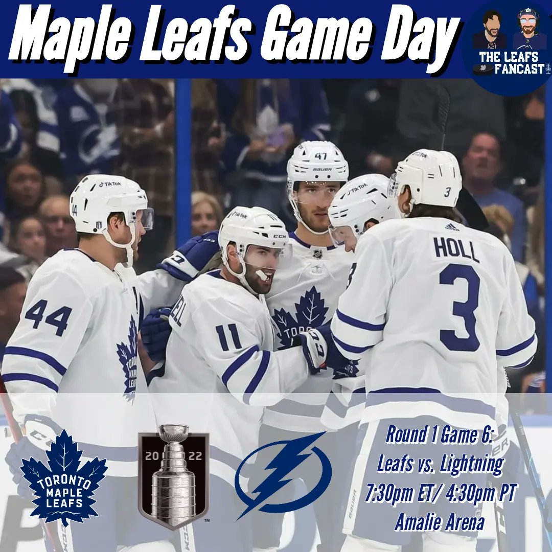 TheLeafsFancast's tweet photo. ITS MAPLE LEAFS GAME DAY AND YOU KNOW WHAT THAT MEANS!
The Buds look to end the series tonight in Tampa.
Swipe to see tonight Projected Lineup presented by @Summerskates
#FanCastic #LeafsForever #BudsAllTheWay #TMLTalk #ShowYourGame https://t.co/WX7nipCnJ3