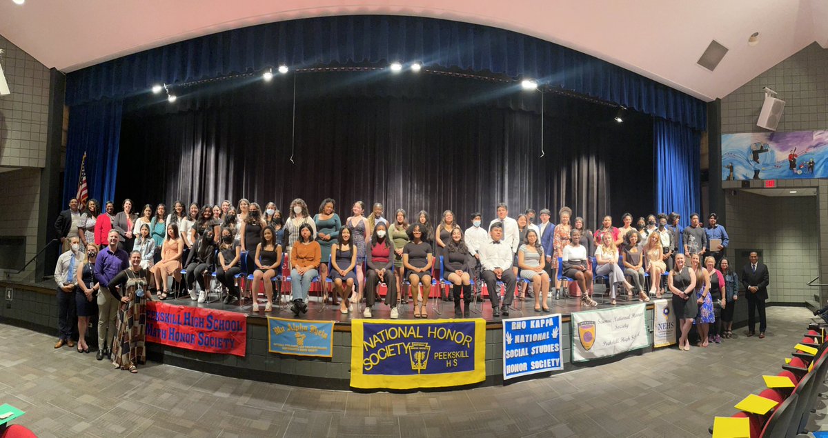 PeekskillCSD's tweet photo. Congratulations to our 80+ #Peekskill High School students who were inducted into honor societies this evening! #PeekskillPride #KeepingthePromise https://t.co/D6iRAeKUdi