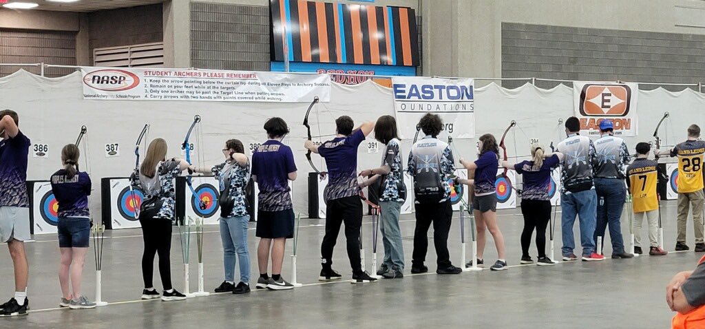 BooneCoRebels's tweet photo. #Archery Today in the team’s first appearance at #NASP Nationals, 4 Rebels shot in the 270s and sophomore Skylar Rainer led the team with a 279. https://t.co/Lc6MRpk7fr