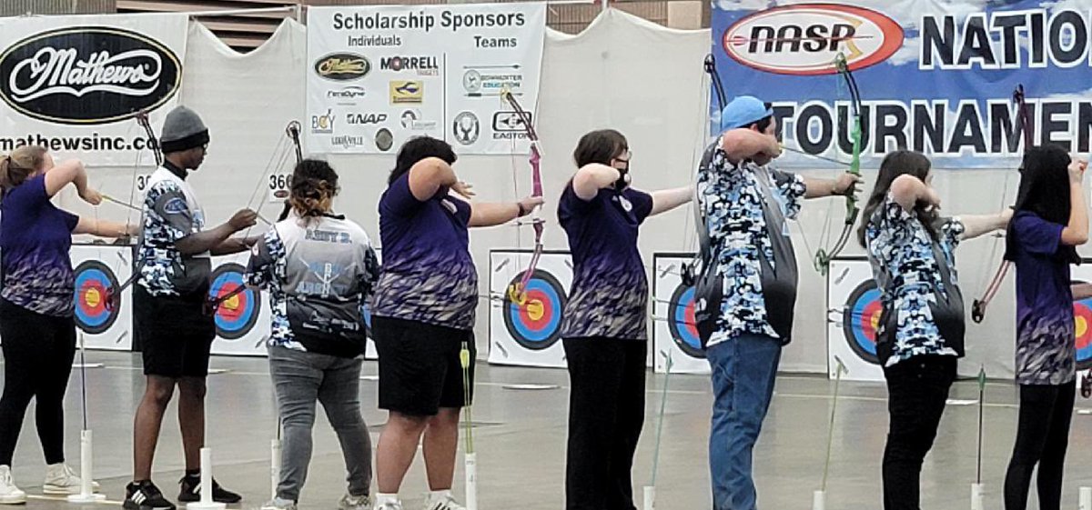BooneCoRebels's tweet photo. #Archery Today in the team’s first appearance at #NASP Nationals, 4 Rebels shot in the 270s and sophomore Skylar Rainer led the team with a 279. https://t.co/Lc6MRpk7fr