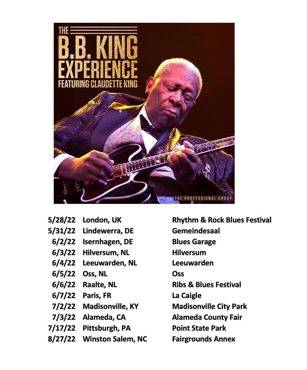 TPGmgmt's tweet photo. The BB King Experience on tour this summer and fall 2022 #TPG #BBKING #ESTATE https://t.co/ZoK40pBjEU