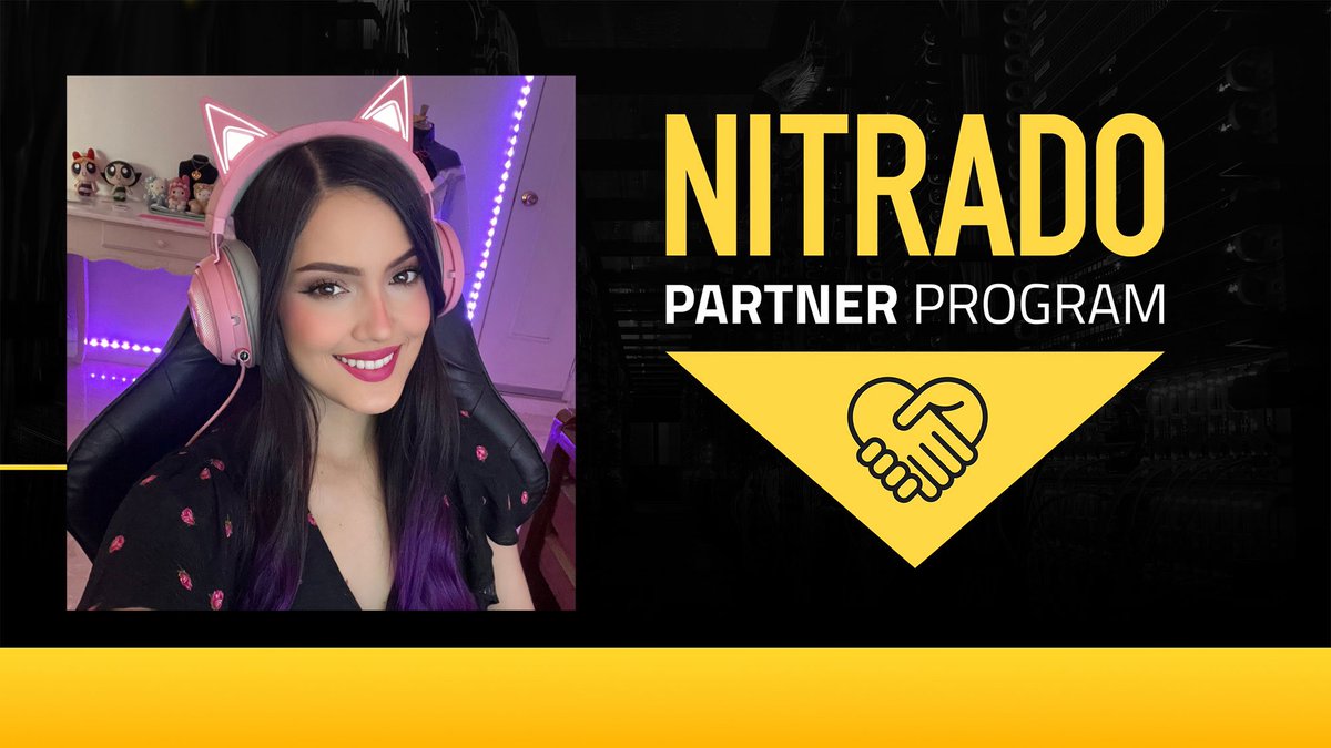 NanyKavan's tweet photo. Oficialmente partner de @NitradoES 🥰🎉 Muchas gracias por la oportunidad! Se vienen más streams en nuestro server de minecraft NanyLand 💕 

Si quieres abrir un server de tu juego favorito puedes visitar mi link 🥰
💜 https://t.co/fs0IkDPB9H 💜 https://t.co/D1kTltOlki