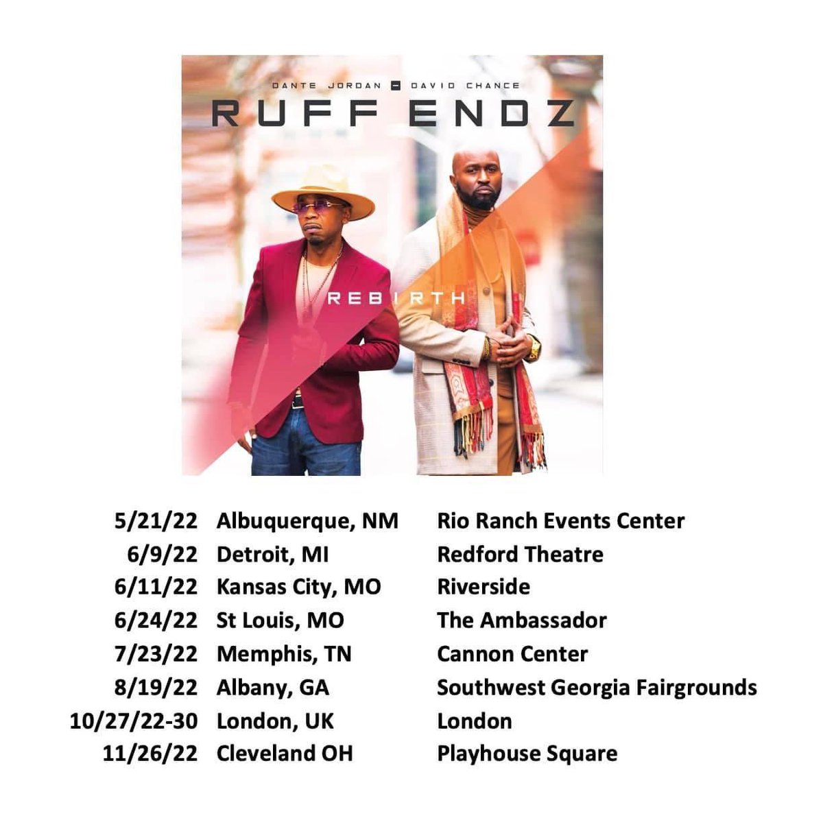 TPGmgmt's tweet photo. Ruff Endz on tour summer and fall 2022 #TPG, #RUFF #ENDZ #SRG https://t.co/ZKx9d4xzoe