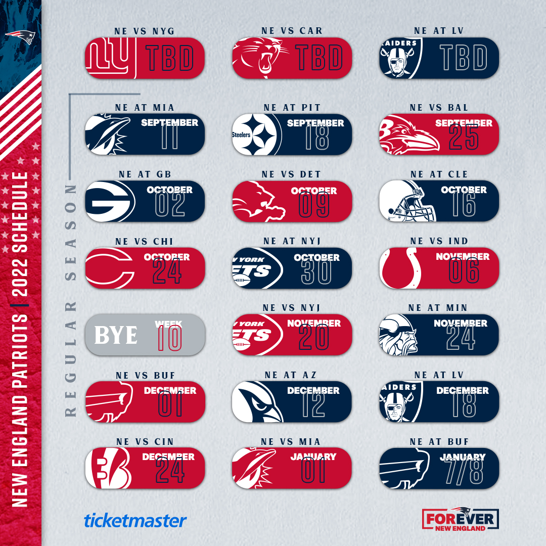 New England Patriots on Twitter "It’s time. Your 2022 New England