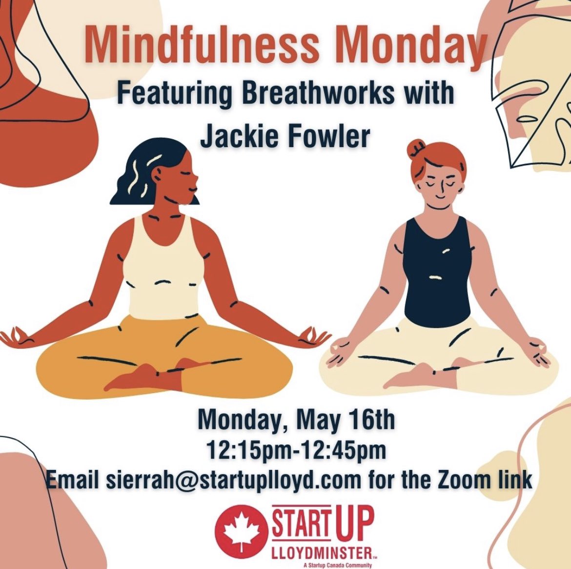 startuplloyd's tweet photo. Email sierrah@startuplloyd.com to sign up for next week’s #mindfulnessmonday https://t.co/Yw22QXpvXu