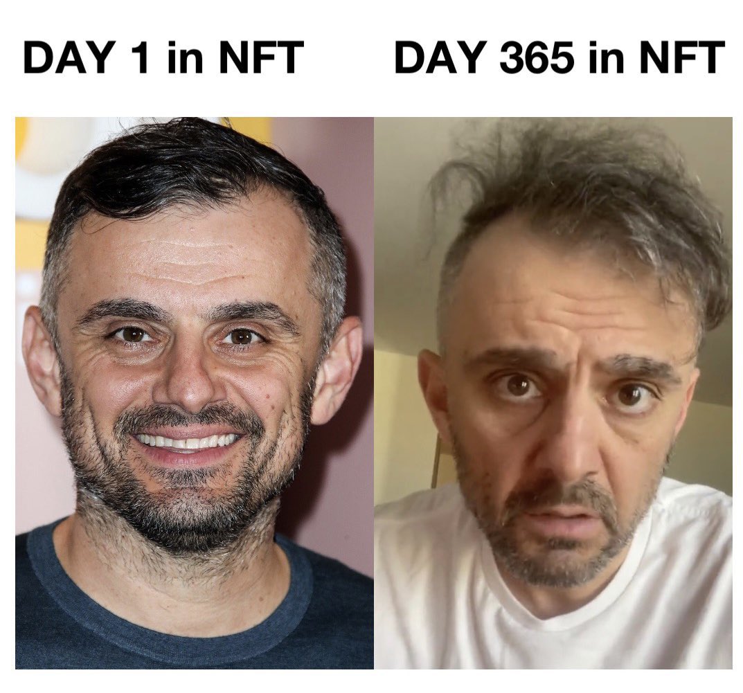 Today is my 1 year anniversary of being in NFTs. This meme couldn’t be more accurate.