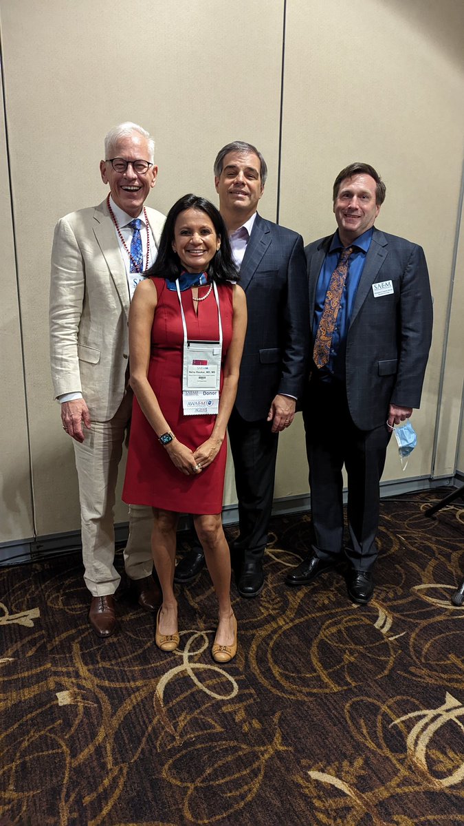 Thanks to @NehaRaukarMD @MayoClinicEM Chris Carpenter @WUSTL_EM Jeff Caterino @OhioStateEMRes and @geri_EM for the excellent synopsis on innovations for improving geri outcomes! #SAEM22 @SAEMonline