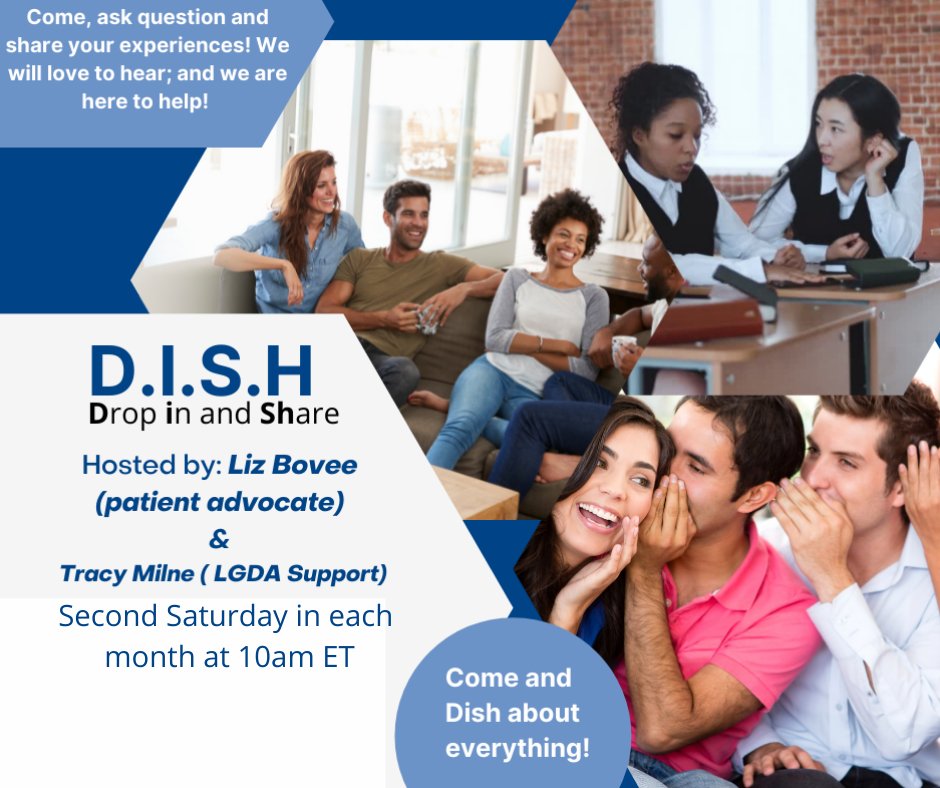 LGDAlliance (@lgdalliance) on Twitter photo Come, ask questions, and share your experiences! Join us for our DISH monthly support group on Saturday, May 14 at 10:00 am ET. Open to our global CLA community of both patients and parents.
facebook.com/events/s/dish-…
<a href="/LGDA_EU/">LGD Alliance Europe</a>
#rarediseases
#supportgroups Come, ask questions, and share your experiences! Join us for our DISH monthly support group on Saturday, May 14 at 10:00 am ET. Open to our global CLA community of both patients and parents.
facebook.com/events/s/dish-…
<a href="/LGDA_EU/">LGD Alliance Europe</a>
#rarediseases
#supportgroups