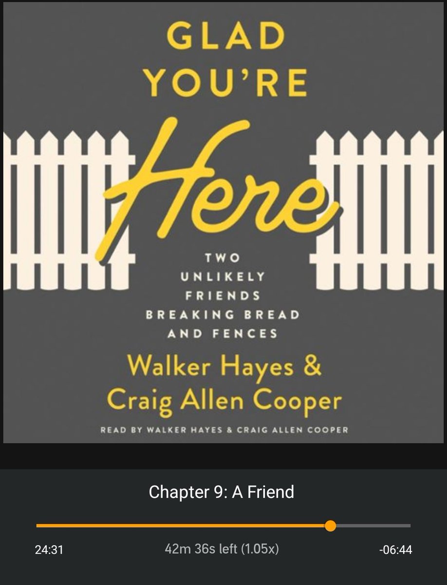 amy_wc's tweet photo. Oh my gosh.... this book hits deep. I highly recommend listening to @walkerhayes and Craig read it to ya on Audible. Now we just need Laney and Laura need to write a follow up book. #squadgoals https://t.co/FClxapTKlR