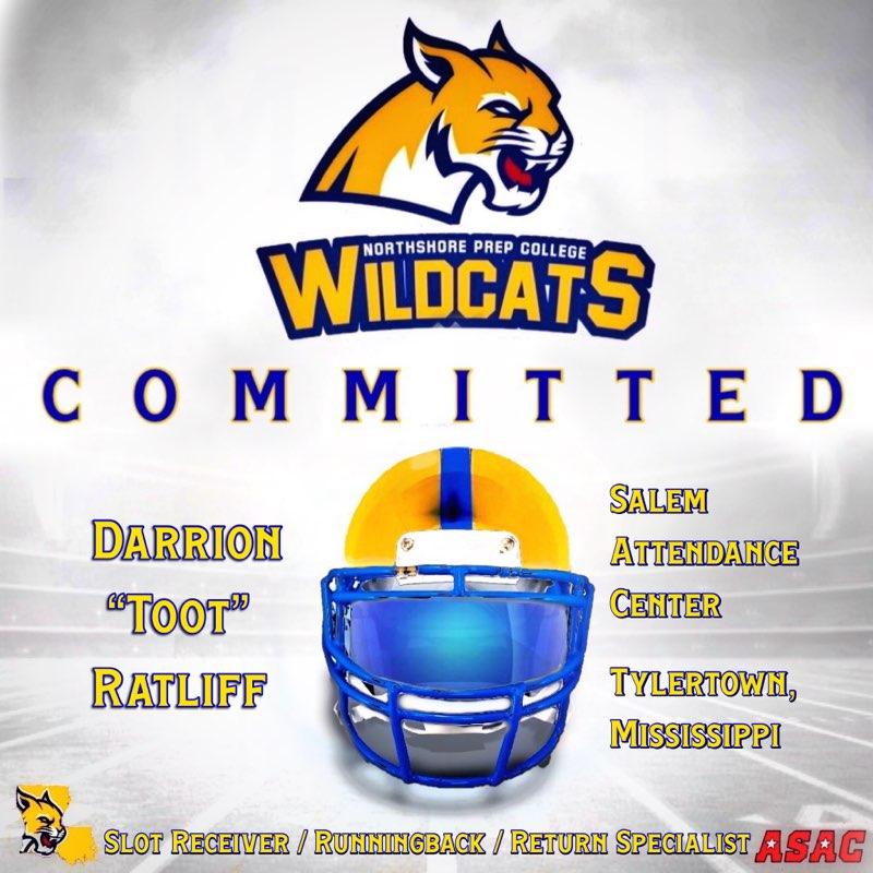 🚨COMMITMENT ALERT🚨
Happy to welcome <a href="/TherealLiToot/">Darrion Ratliff</a> to the family! Darrion's a very good Athlete that will contribute &amp; make plays from all over the field. He's very elusive &amp; shifty with good hands, feet, vision, &amp; speed who's dangerous from Slot, at RB, &amp; returning.
#GeauxCats