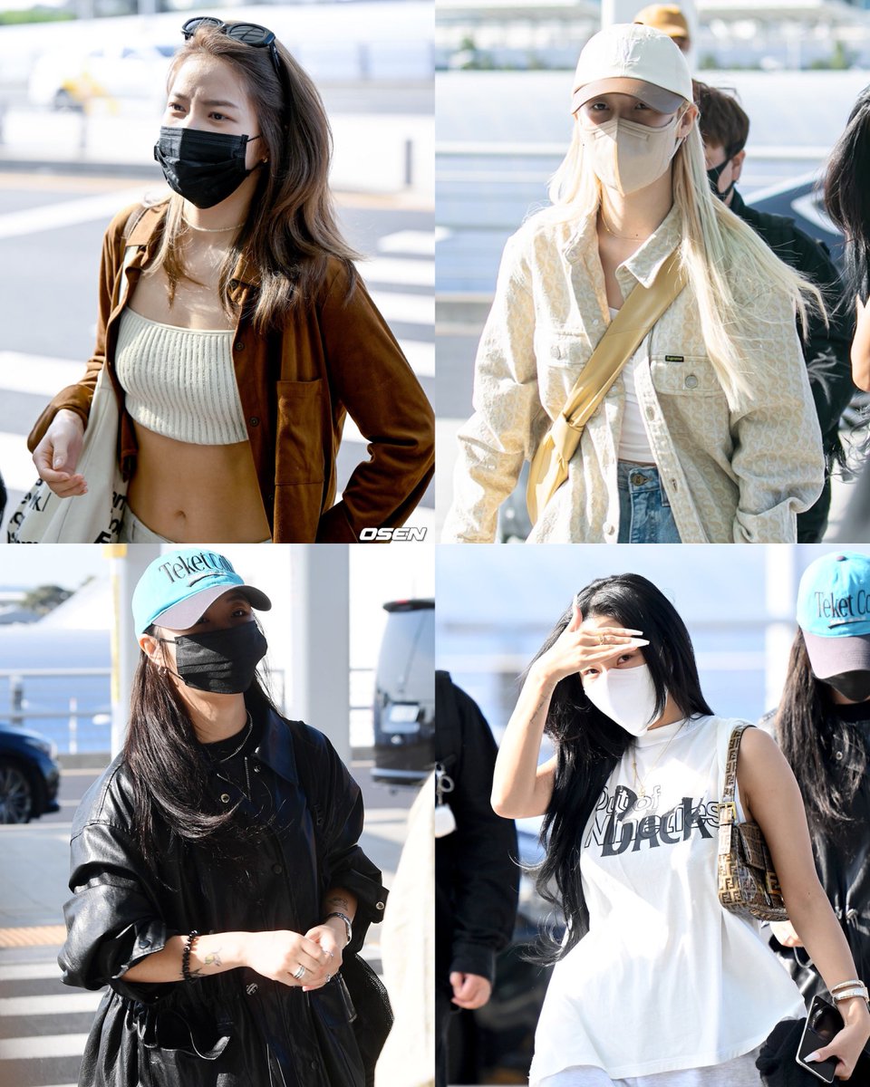 wheeix's tweet photo. no bc this the first time we’re seeing mamamoo in the airport since the pandemic happened, and how i miss this https://t.co/QkUAAUK0AG